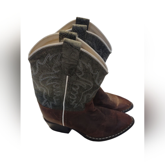 Boy's Old West Cowboy Boots 10 Country Cowboy Rodeo Western Casual - Picture 1 of 4